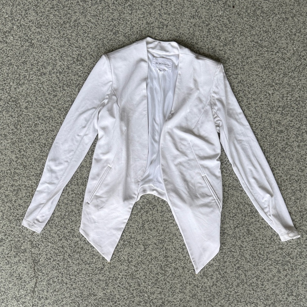 BCBGeneration White Open Front Jacket